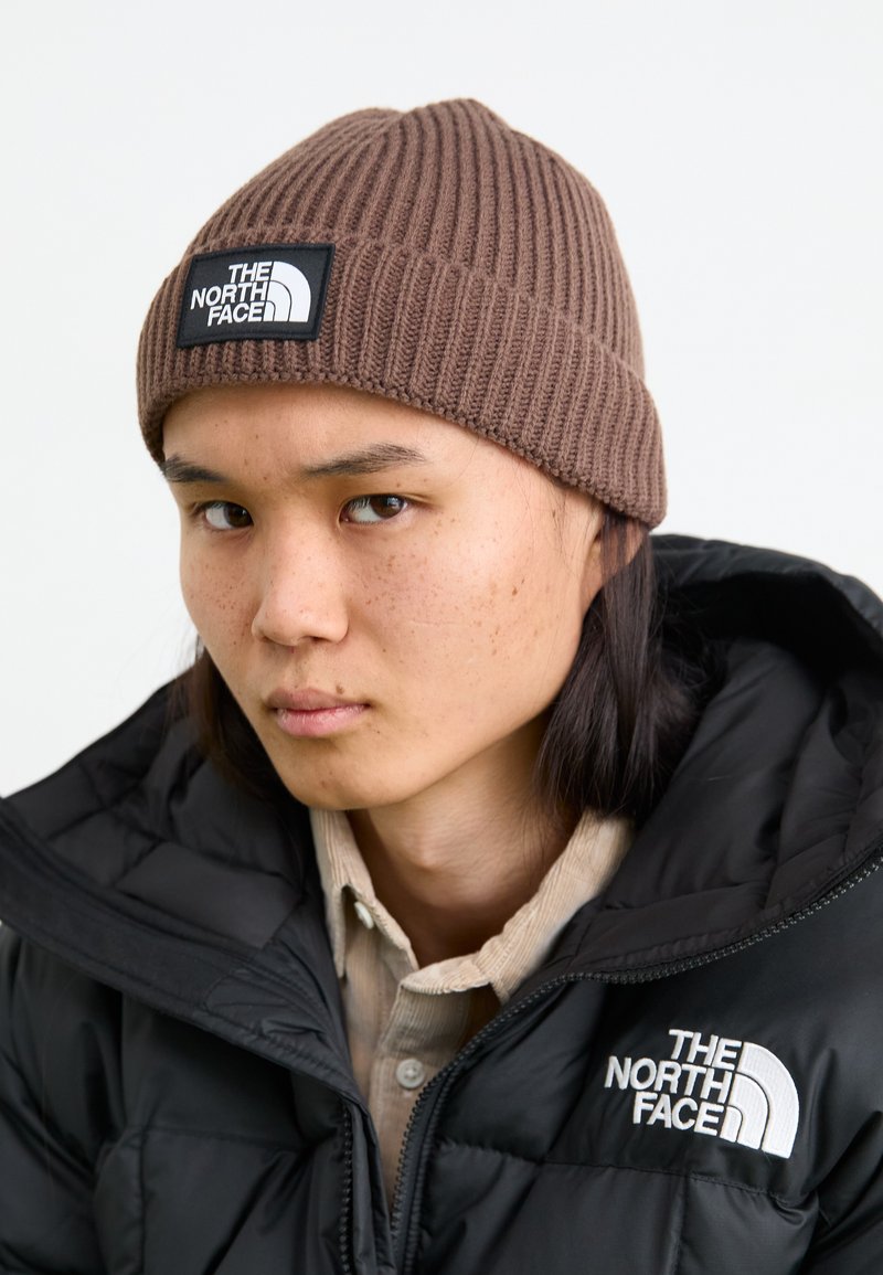 The North Face TNF LOGO BOX CUFFED Beanie smokey brown/brown