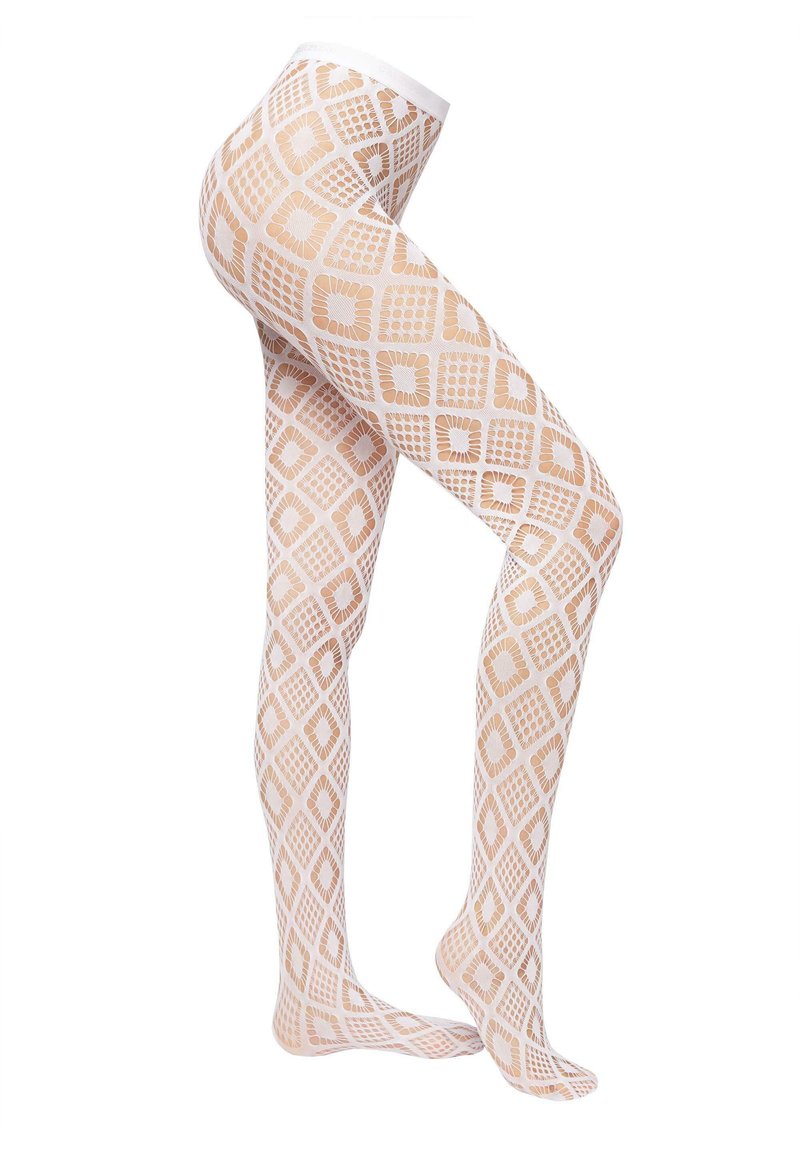 Damen Strumpfhosen | Calzedonia Strumpfhose weiß netz rautenmuster eco/weiß - BM88133 Damen Strumpfhosen | Calzedonia Strumpfhose weiß netz rautenmuster eco/weiß - BM88133