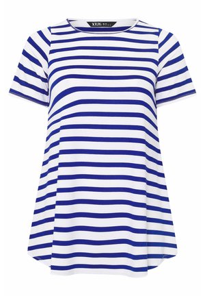 Yours Clothing, PLUS SIZE CASUAL TOPS - Printtipaita - dark blue