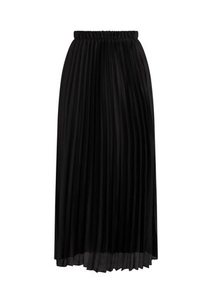 Musthave mustriba, millel on elastne vöökoht, valmistatud kergest kangast. Omab vertikaalseid voldikesi ja voolavat disaini.