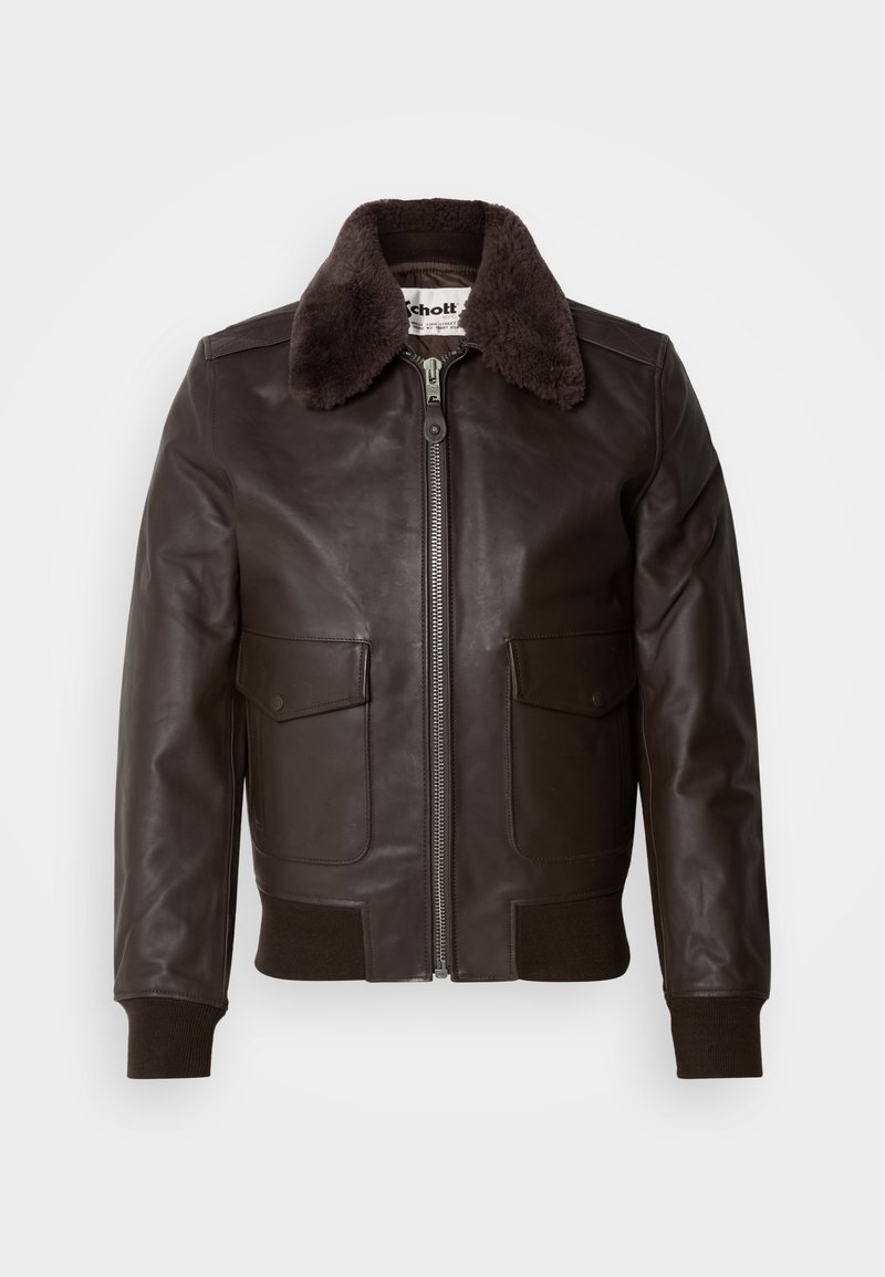 Schott Leren jas bruin
