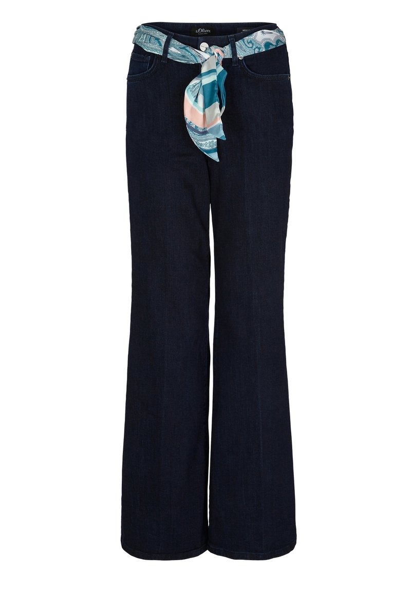 s.Oliver BLACK LABEL Vaqueros a campana - dark blue