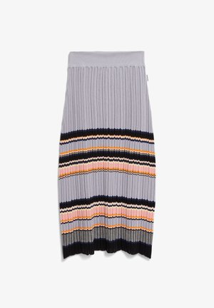 ARMEDANGELS, MINNAA STRIPES - Kokerrok - misty morning-deep rosalilly