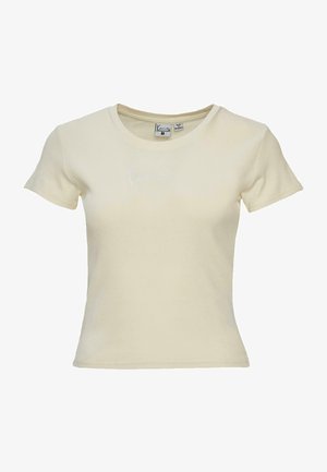 Karl Kani, SMALL SIGNATURE TIGHT - Lihtne T-särk - off white