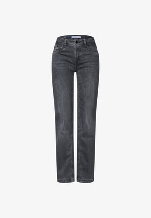 Street One, MID WAIST STRAIGHT-LEG JEANS IN A CASUAL FIT - Jean slim - steel grey washed