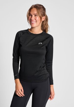 LLAKELAND - T-shirt à manches longues - black