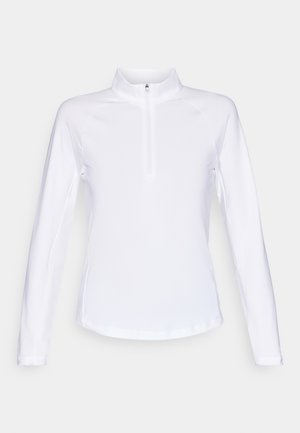 Puma Golf PURE 1/4 ZIP - Tops ar garām piedurknēm - white glow