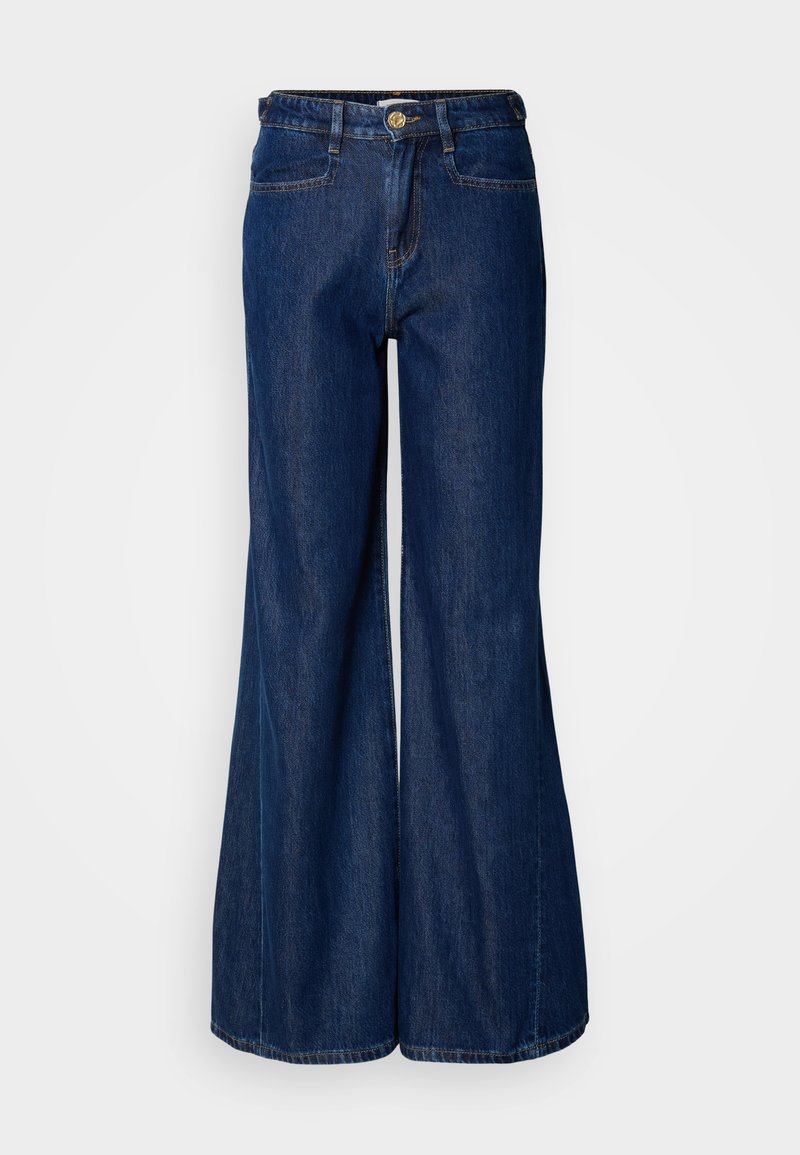 Gina Tricot Wide leg blauw denim/bluedenim