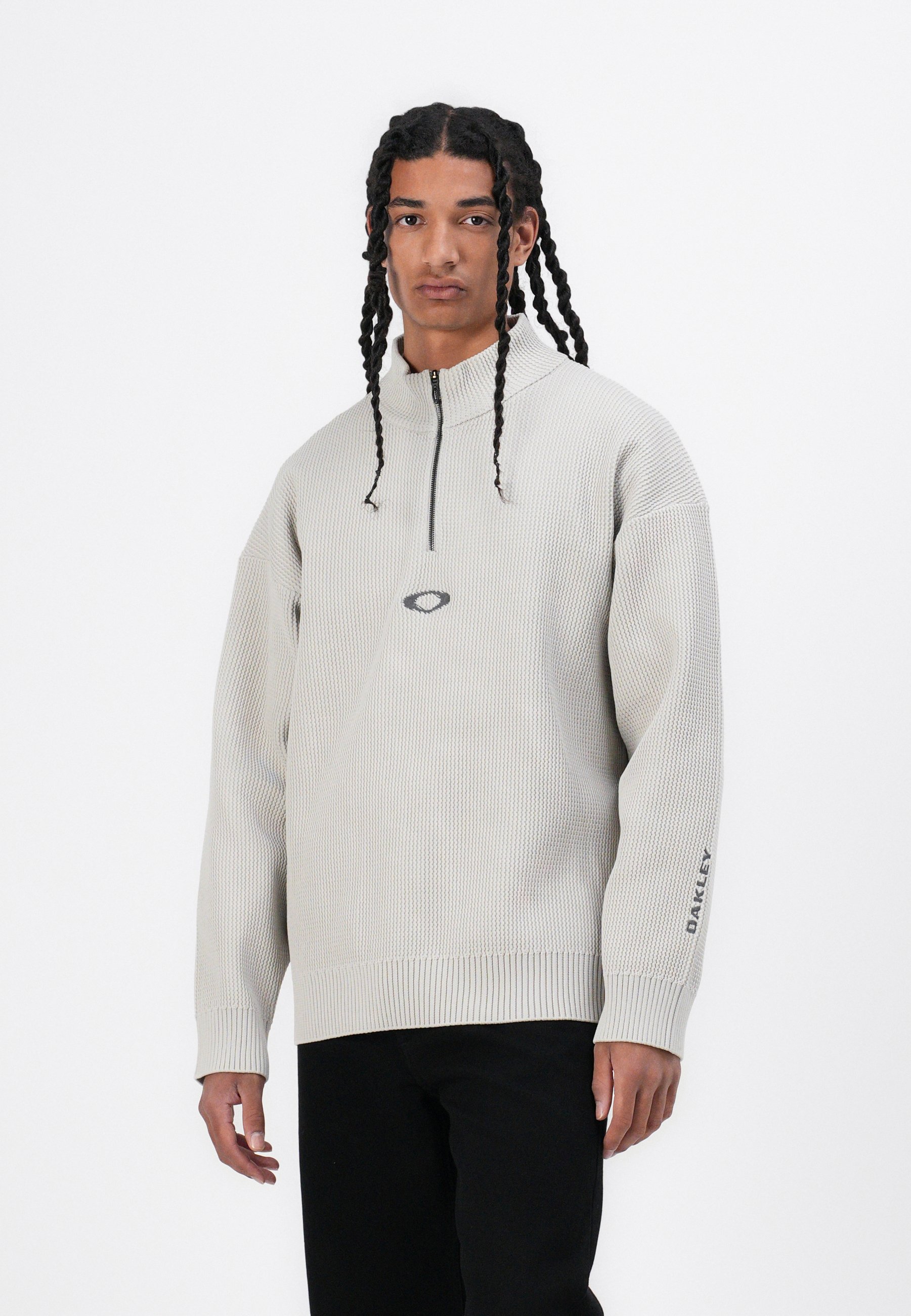 Oakley NEW RETRO SWEATER - Jumper - mist/beige - Zalando.co.uk