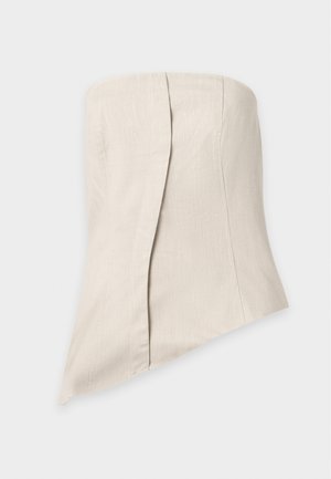 Topshop, ASSYMETRIC BANDEAU - Μπλούζα - abbey stone
