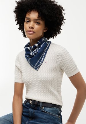 Tommy Hilfiger, SCRIPT SQUARE - Tørklæde / Halstørklæder - yale navy