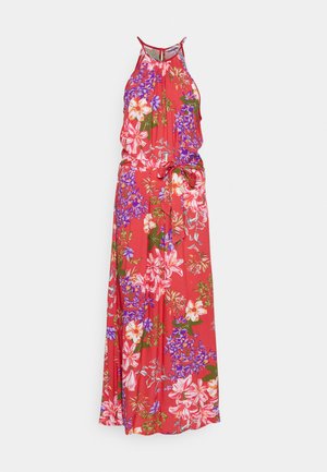 ONLY, ONLNOVA LIFE VIS LONG DRESS - Denné šaty - mineral red botanic