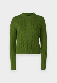 GAP CROP CABLE  - Pulover - twist of lime