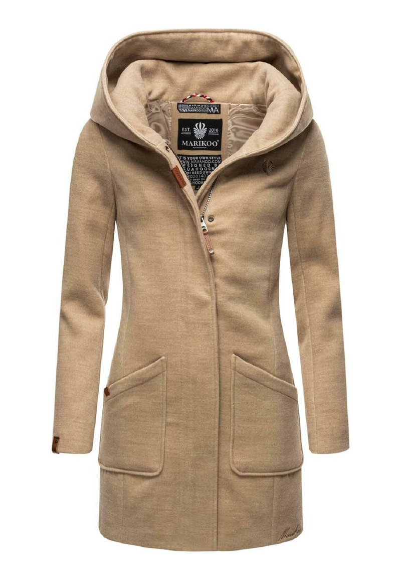 Marikoo Maikoo - Short coat - light taupe meliert