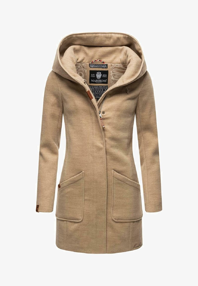 Marikoo Maikoo - Short coat - light taupe meliert