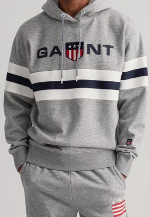 Sweat à capuche - mottled grey
