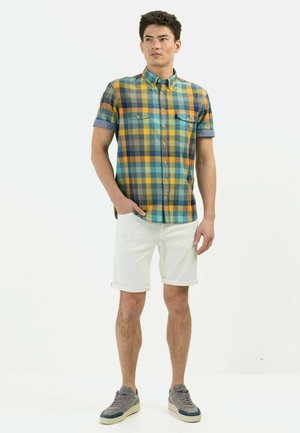 Shirt - orange/blue/turquoise