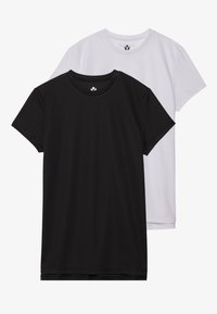 ESSENTIAL 2 PACK T-SHIRT - Sport T-shirt - black/white