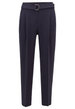 Pantalon Femme BOSS C_taleha - 100% Polyester, Coupe Droite, Modèle Classique