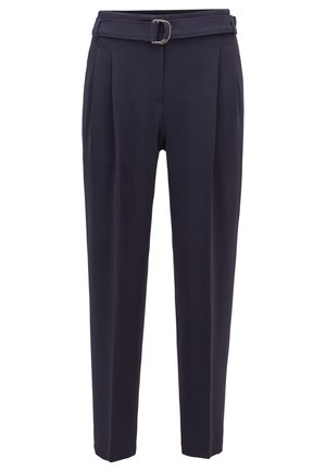 BOSS TAPIA SMART TROUSERS WITH BELT - Trousers - open blue
