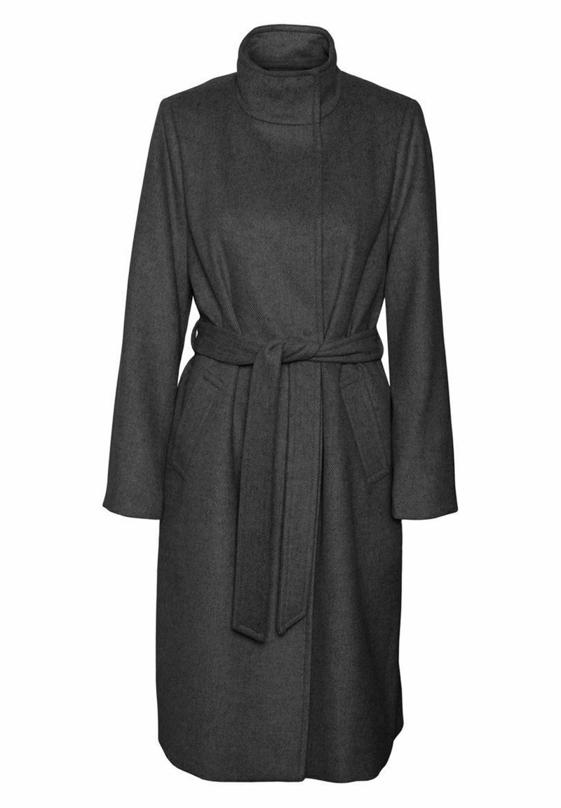 Vero Moda Mantel donkergrijs gemêleerd