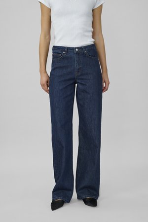 35 THE LOUIS 139  HIGH WIDE Y - Straight leg jeans - dark blue un wash