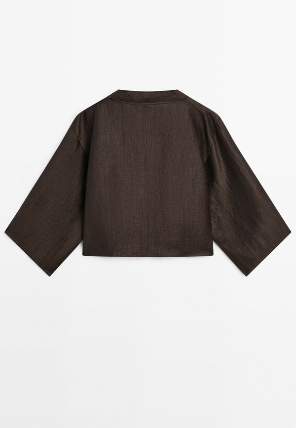 CROSSOVER KIMONO - Summer jacket - dark purple4