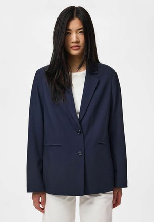 Pieces PCBOSELLA LS LOOSE BLAZER NOOS BC - Kratki kaputi - night sky