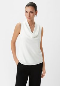 comma - SANS MANCHES - Blouse - weiß Miniatuurafbeelding 1