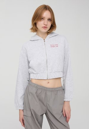 Terranova Felpa con zip - grigio chiaro melange