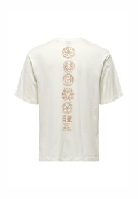 Only & Sons 2ER-SET RUNDHALS KURZARM - Print T-shirt - weiß