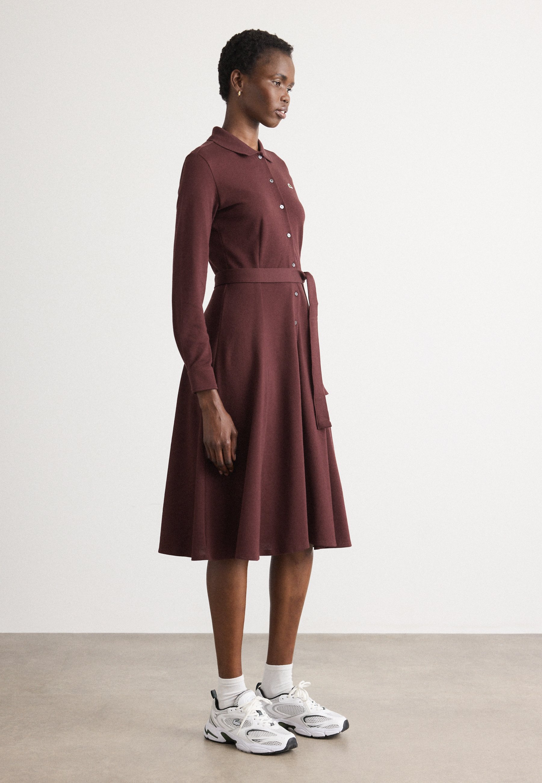 Lacoste Shirt dress - red vermouth/bordeaux - Zalando Lacoste Shirt dress - red vermouth/bordeaux - Zalando