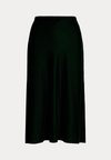VELVET A LINE SKIRT - A-line skjørt - emerald green
