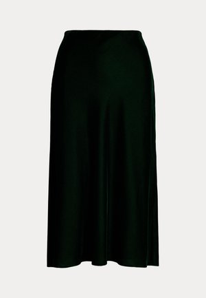 Lauren Ralph Lauren VELVET A LINE SKIRT - A-line skjørt - emerald green