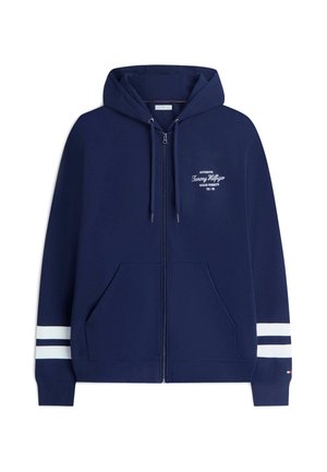 Tommy Hilfiger, NAUTICAL TIPPED HDD - Zip-up sweatshirt - carbon navy