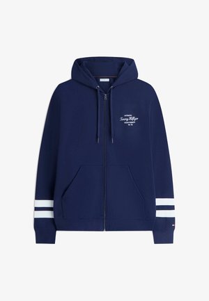 Tommy Hilfiger, NAUTICAL TIPPED HDD - Zip-up sweatshirt - carbon navy