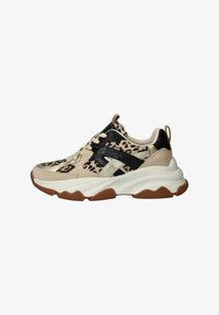 Geselecteerd, beige leopard/black/gold