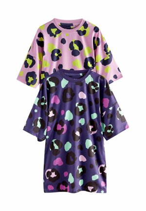 2 PACK - Öösärk - pink navy blue animal