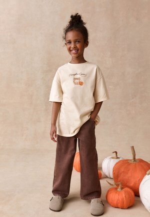 Next, REGULAR FIT - T-SHIRT - T-shirts print - ecru pumpkin