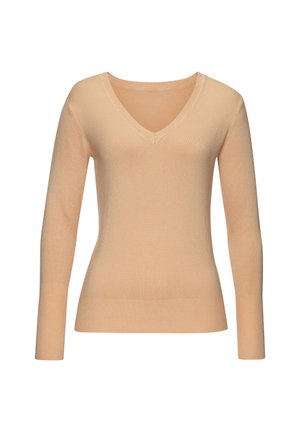 V-AUSSCHNITT - Pullover - pfirsich
