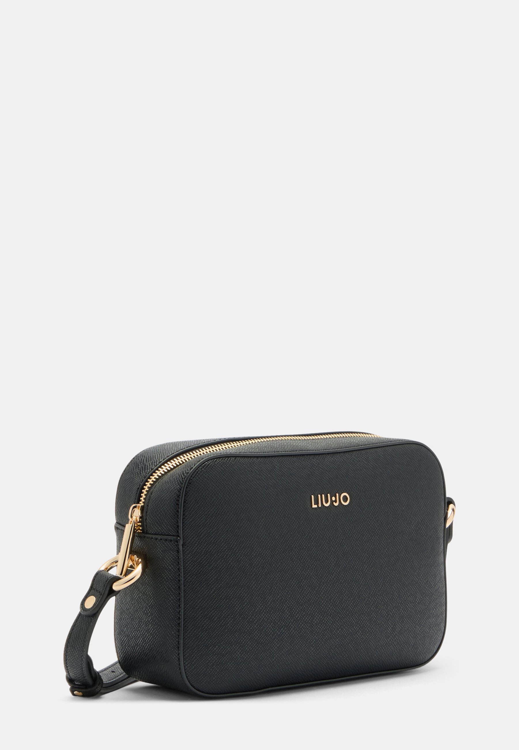 LIU JO Borsa A Tracolla Caliwen S Nero - Piccola, Elegante, In Poliuretano, Con Cordone E Sacchetto Polvere