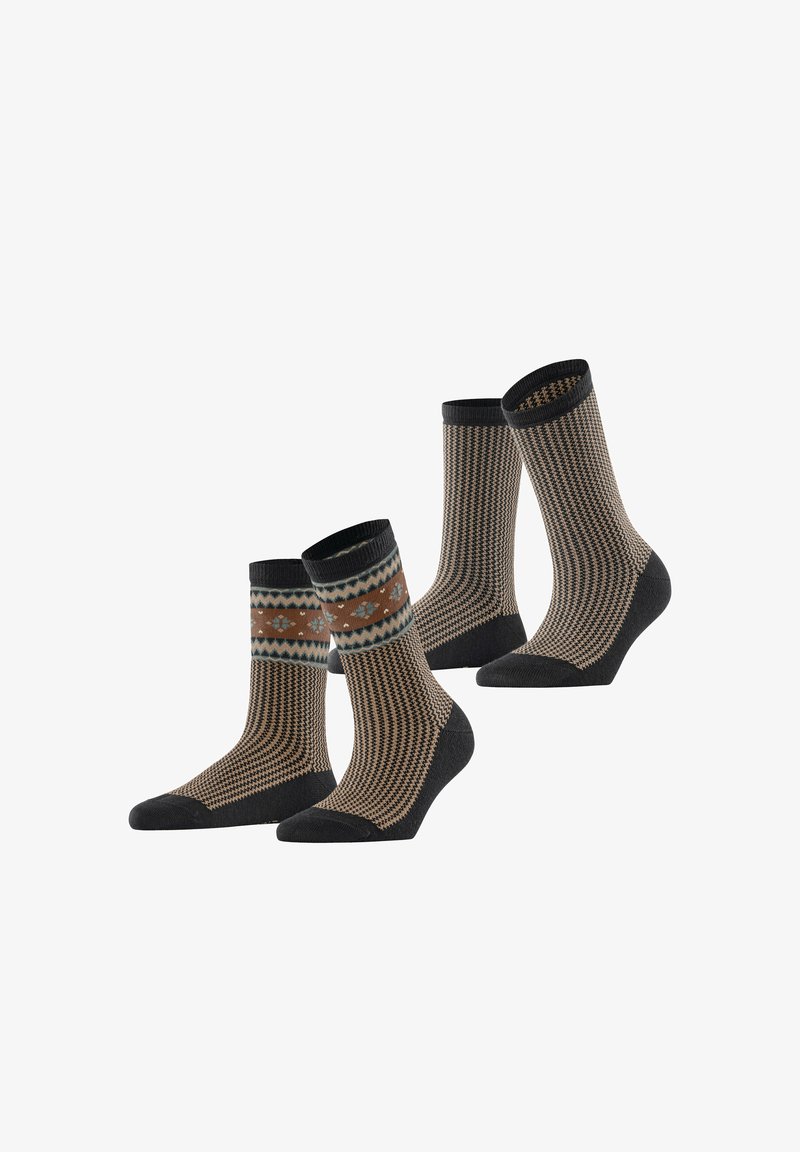 Esprit Scandi 2-Pack - Socken - black