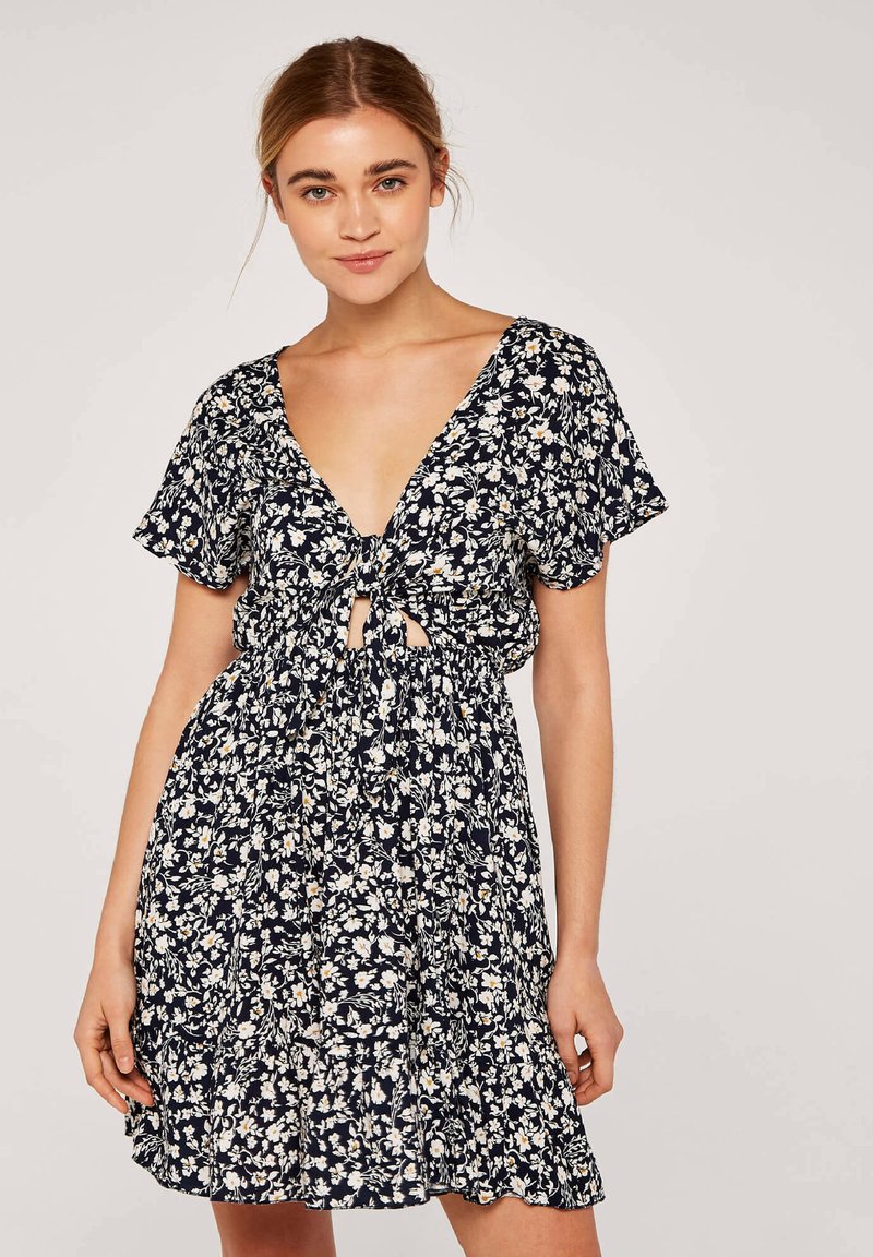 Apricot Jurk donkerblauw