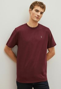 Next STAG 3 PACK REGULAR FIT - Triko s potiskem - navy blue burgundy red green