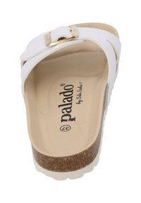 Palado by Sila Sahin Pantolette flach - weiß metallic