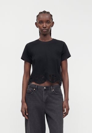 ONLY ONLAURORA CUTOUT  - T-shirts basic - black