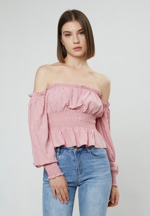 OFF-SHOULDER - Blouse - pink