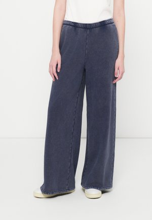 BAGGY WIDE LEG SWEATPANT  LOGO - Donji dijelovi trenirke - tapestry navy