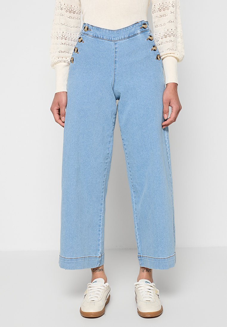 Vero Moda Wide leg blauw denim/bluedenim Vero Moda Wide leg blauw denim/bluedenim