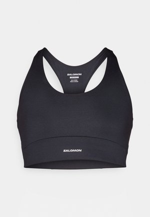 Salomon SHKOUT CORE BRA - Medium support sports bra - deep black